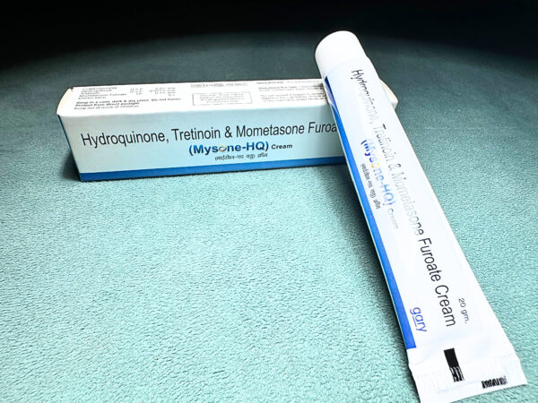 Hydroquinone, Tretinoin, and Mometasone Cream
